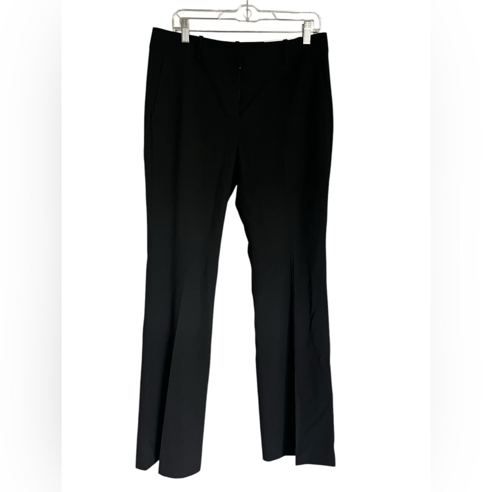 Ann Taylor Straight Black Front Seam Trousers